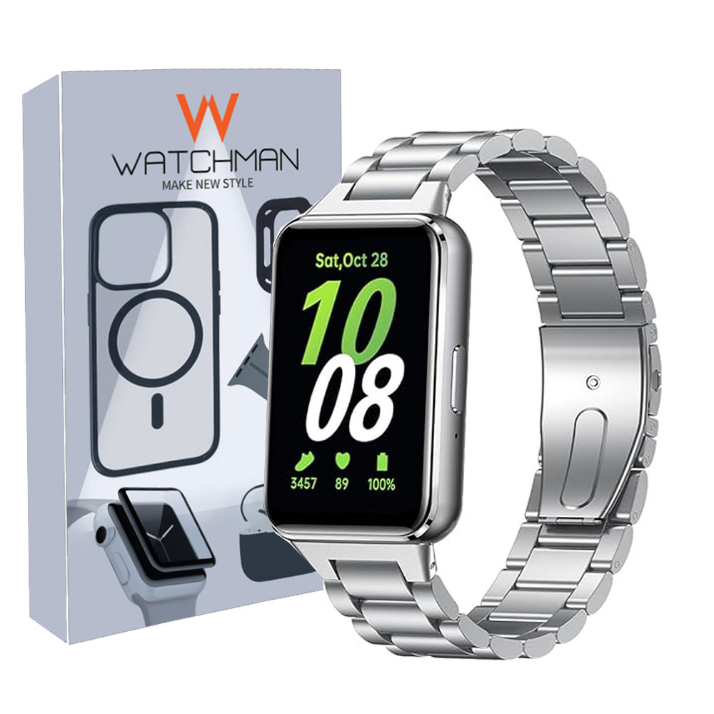 **Alt تصویر**:  "بند فلزی 3Bead واچ من برای Samsung Galaxy Watch Fit 3"