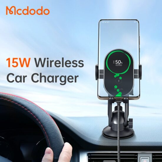 هولدر و شارژر وایرلس مک دودو مدل MCDODO CH-1600 به همراه کابل شارژ