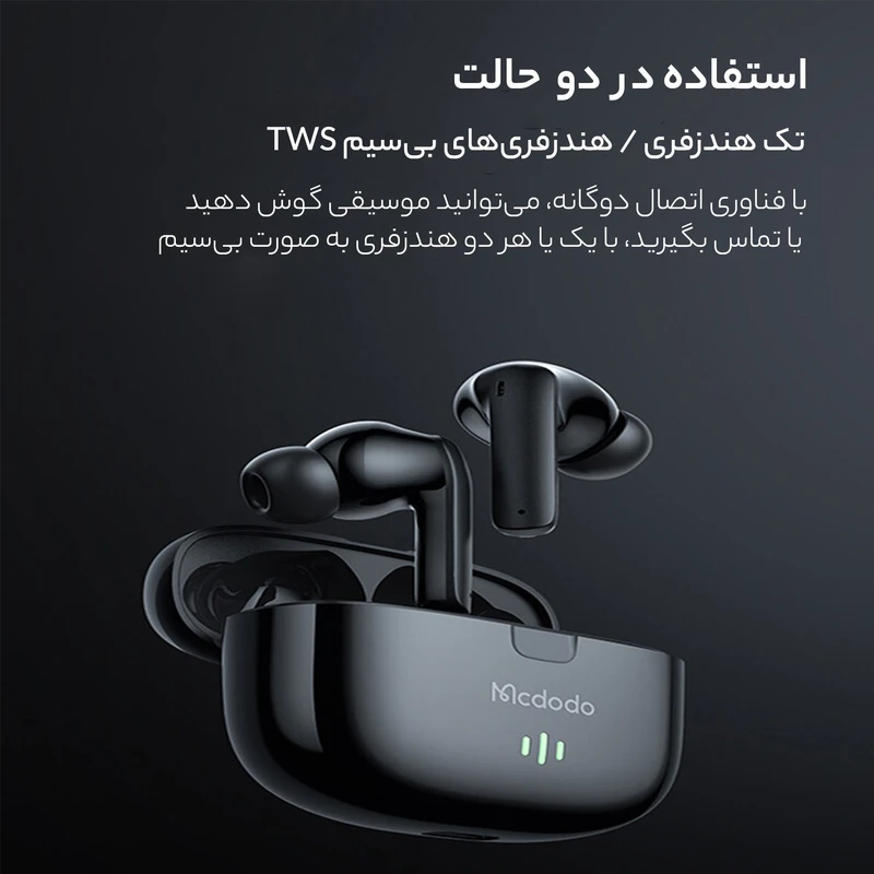 "هدفون بلوتوثی مک دودو مدل HP-2781"