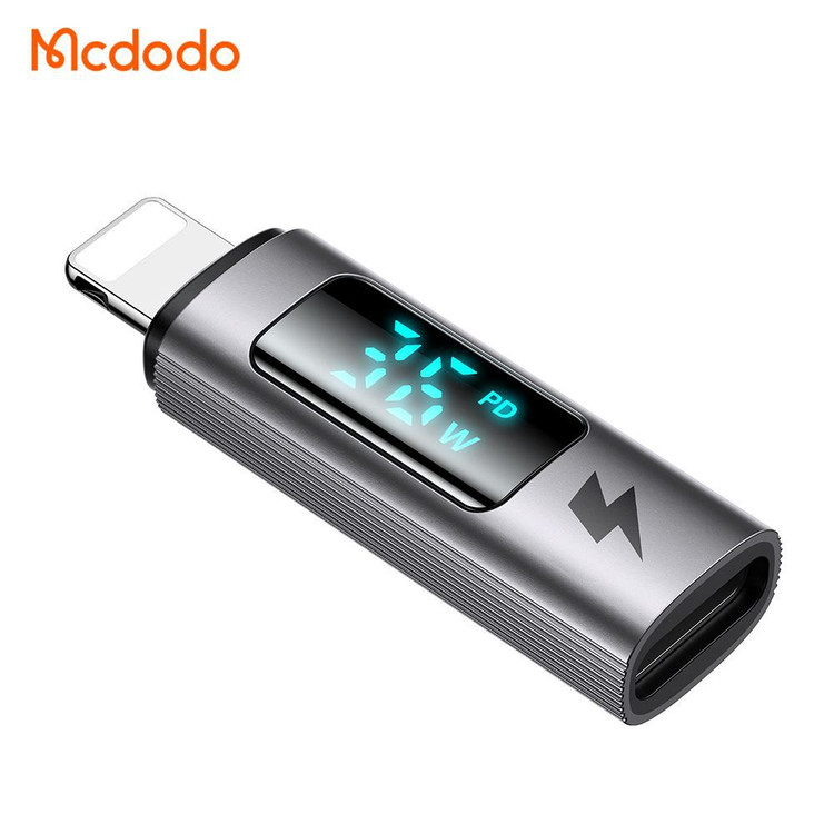 تبدیل تایپ سی به لایتنینگ مک دودو OT-6100 با نمایشگر دیجیتال