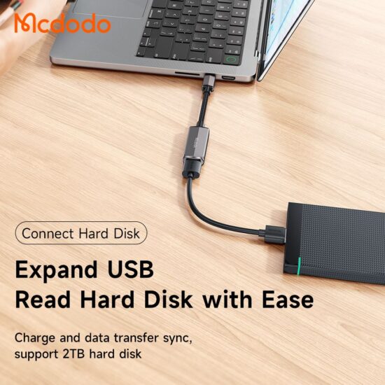 "تبدیل مدودو مدل MCDODO CA-2830 - تایپ سی به USB-A و تایپ سی"