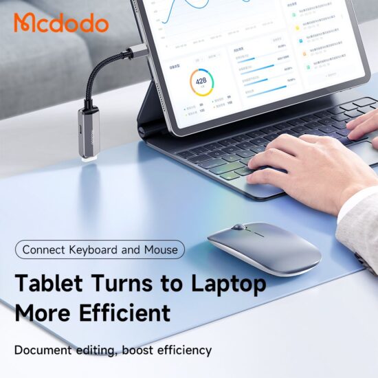 "تبدیل مدودو مدل MCDODO CA-2830 - تایپ سی به USB-A و تایپ سی"