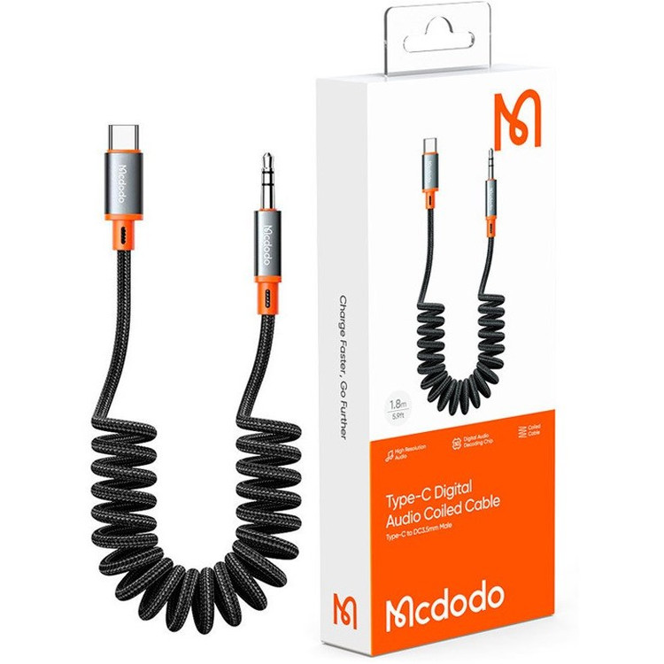 "کابل تبدیل USB-C به جک 3.5 میلیمتری مک دودو مدل CA-0900"