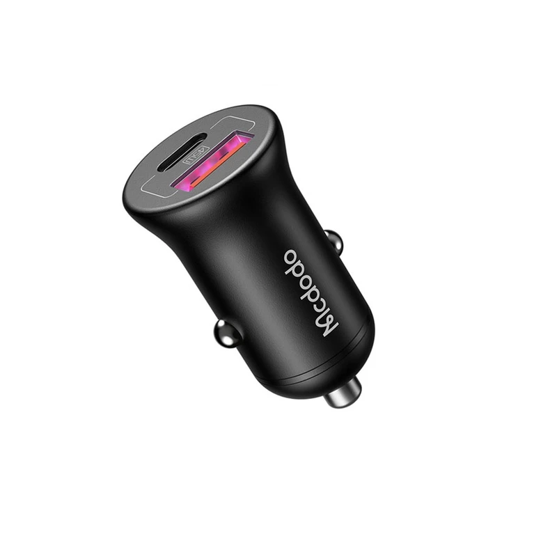 خرید شارژر فندکی 45 وات دو پورت مک دودو مدل cc-2680 با گارانتی از زروان