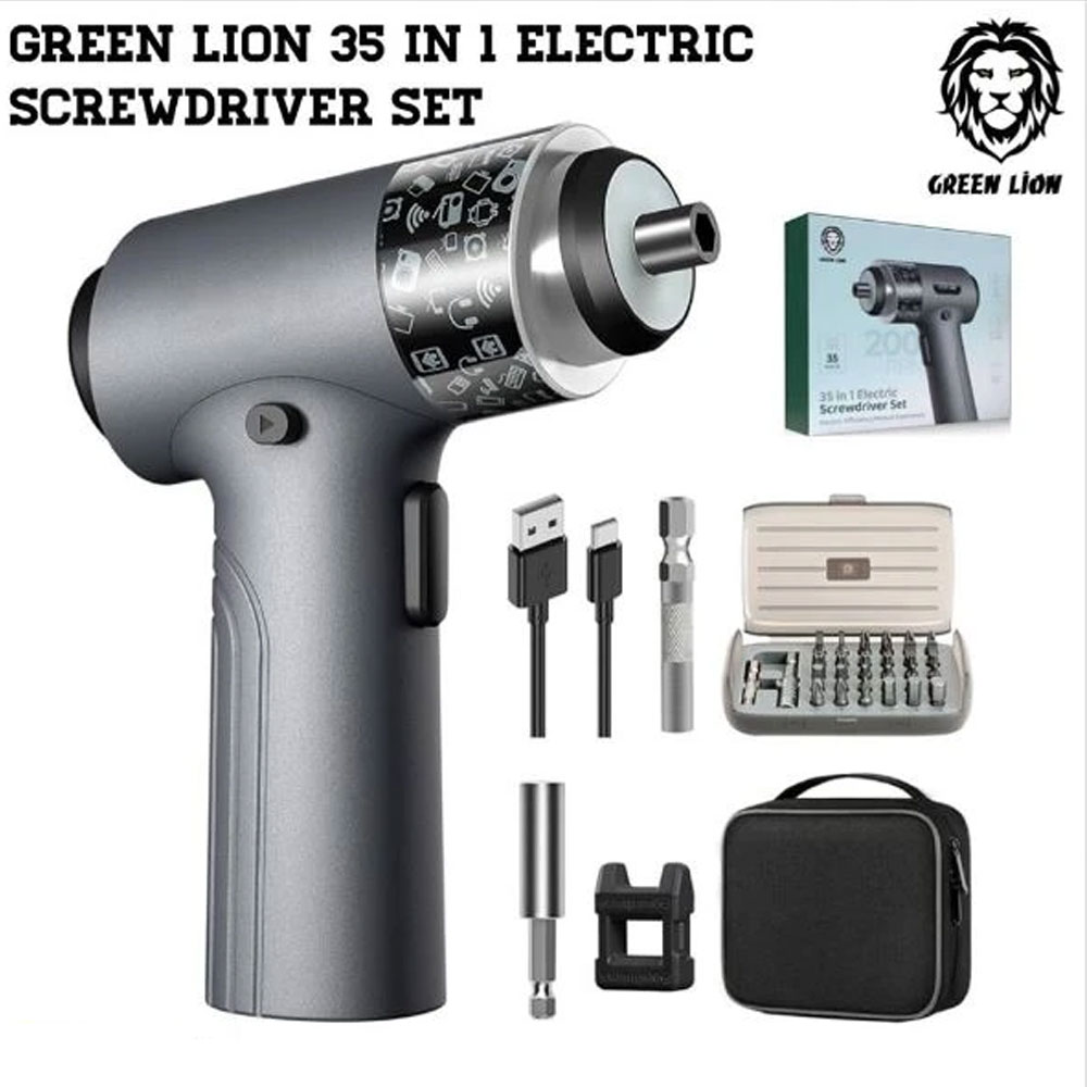 ست پیچ‌گوشتی شارژی 35 کاره گرین GN35INELSDGY