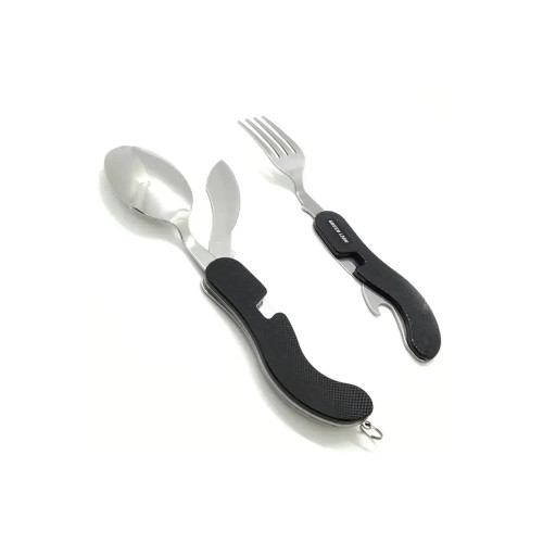 ست قاشق و چنگال مسافرتی گرین لاین Green Lion GN4IN1CSET