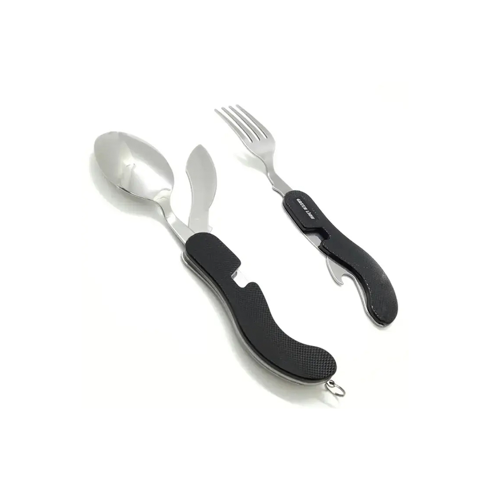 ست قاشق و چنگال مسافرتی گرین لاین Green Lion GN4IN1CSET