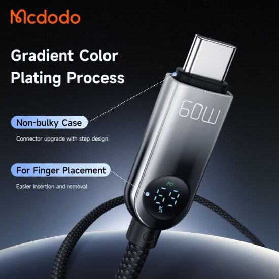 : مک دودو مدل CA-4780 کابل شارژ سریع تایپ سی