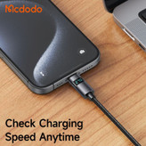 کابل شارژ سریع تایپ سی 100 وات مک دودو مدل CA-5610 با نمایشگر دیجیتال