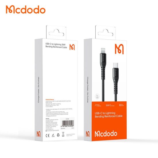: کابل شارژ تایپ سی به لایتنینگ مک دودو مدل MCDODO CA-5631