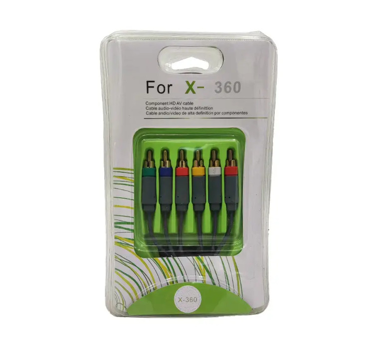 خرید کابل کامپونت و انتقال تصویر 6 فیش ایکس باکس 360 با گارانتی از زروان