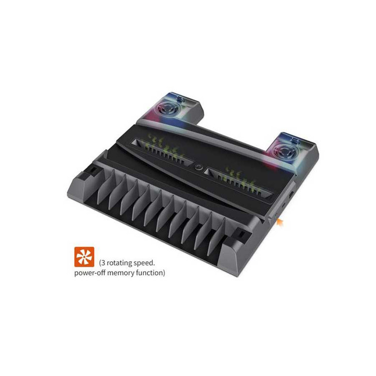 خرید استند فن و شارژر دسته جای دیسک دار پلی استیشن PS5 دابی TP5-0593
