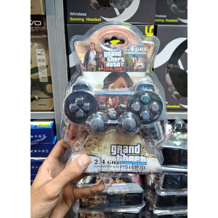 دسته بازی بی سیم پلی استیشن 2 PS2 مدل GTA با گارانتی از زروان اکسسوری