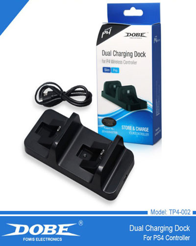 خرید پایه شارژ دسته PS4 دابی DOBE TP4-002 تک وعمده با ضمانت قیمت