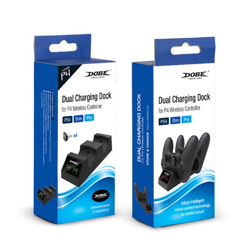 خرید پایه شارژ دسته پلی استیشن ۴ دابی مگنت دار مدل TP4-1822