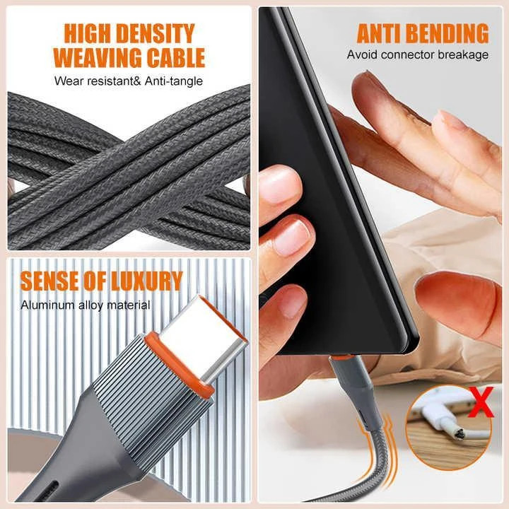 خرید کابل دو سر تایپ سی کابل USB-C الدینیو مدل LC631c طول 1 متر