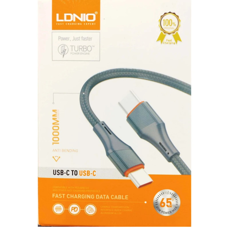 خرید کابل دو سر تایپ سی کابل USB-C الدینیو مدل LC631c طول 1 متر