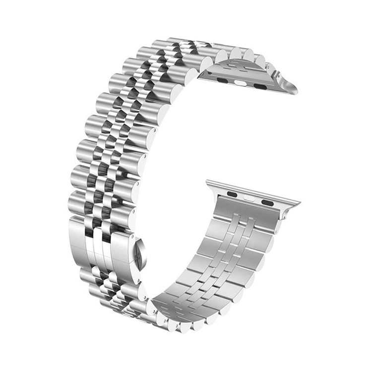 خرید بند اپل واچ رولکسی 5 مهره استیل بالا ترین کیفیت (سایز بندی کامل)