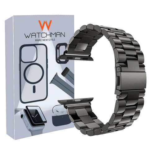 خرید بند اپل واچ رولکسی 3 مهره استیل بالا ترین کیفیت (سایز بندی کامل)