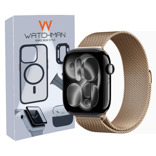 خرید بند میلانس اپل واچ (حصیری) استیل سایز بندی کامل