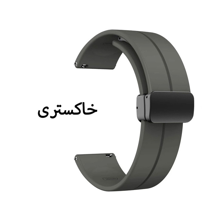 بند واچ من مدل سیلیکونی مگنتی مناسب ساعت هوشمند سامسونگ Galaxy Gear S3 Frontier SM-R760 / Neo R381 / Live 382