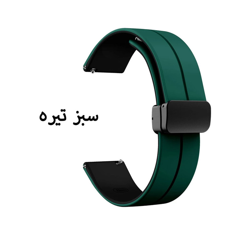 بند واچ من مدل سیلیکونی مگنتی مناسب ساعت هوشمند سامسونگ Galaxy Gear S3 Frontier SM-R760 / Neo R381 / Live 382
