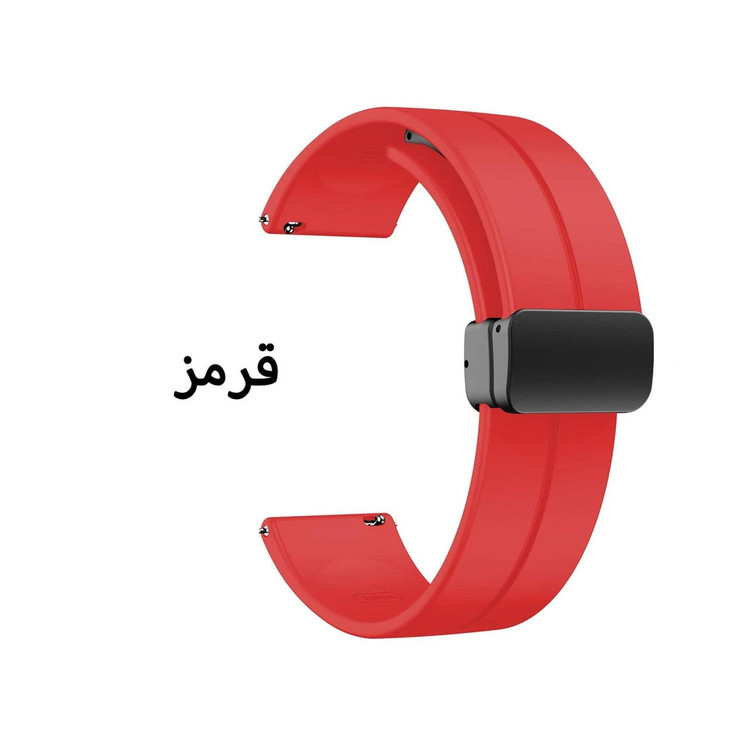 بند واچ من مدل سیلیکونی مگنتی مناسب ساعت هوشمند سامسونگ Galaxy Gear S3 Frontier SM-R760 / Neo R381 / Live 382