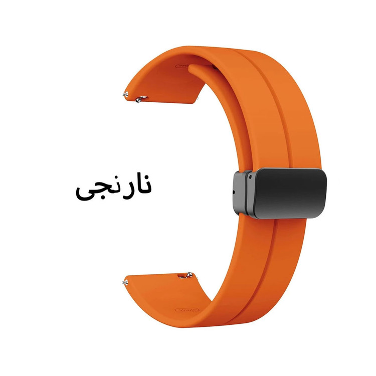 بند واچ من مدل سیلیکونی مگنتی مناسب ساعت هوشمند سامسونگ Galaxy Gear S3 Frontier SM-R760 / Neo R381 / Live 382