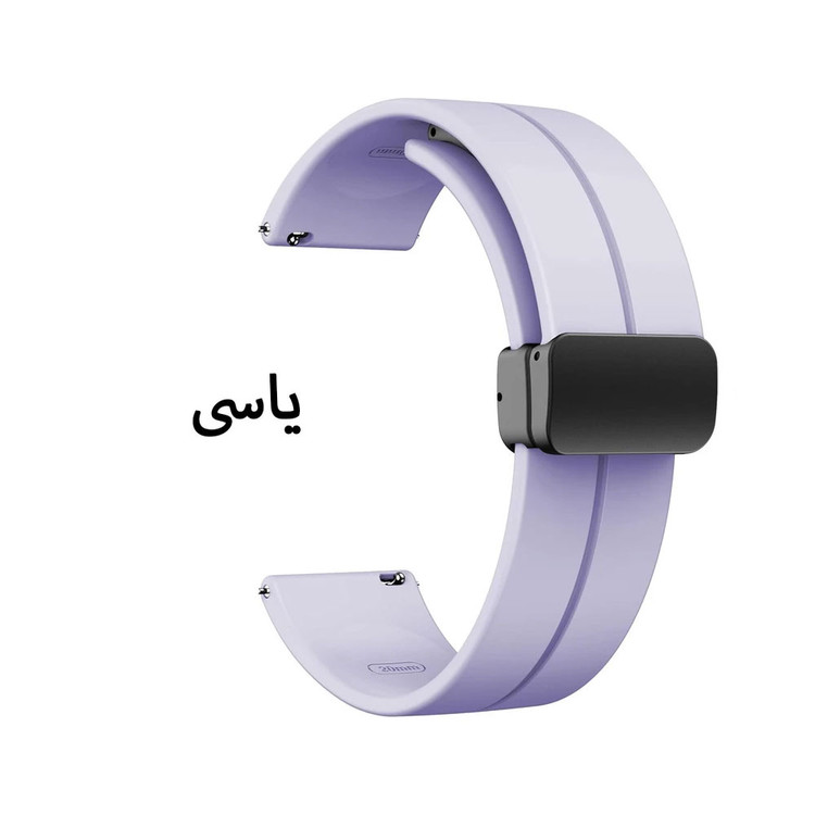 بند واچ من مدل سیلیکونی مگنتی مناسب ساعت هوشمند سامسونگ Galaxy Gear S3 Frontier SM-R760 / Neo R381 / Live 382