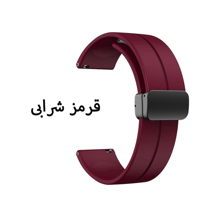 بند واچ من مدل سیلیکونی مگنتی مناسب ساعت هوشمند سامسونگ Galaxy Gear S3 Frontier SM-R760 / Neo R381 / Live 382