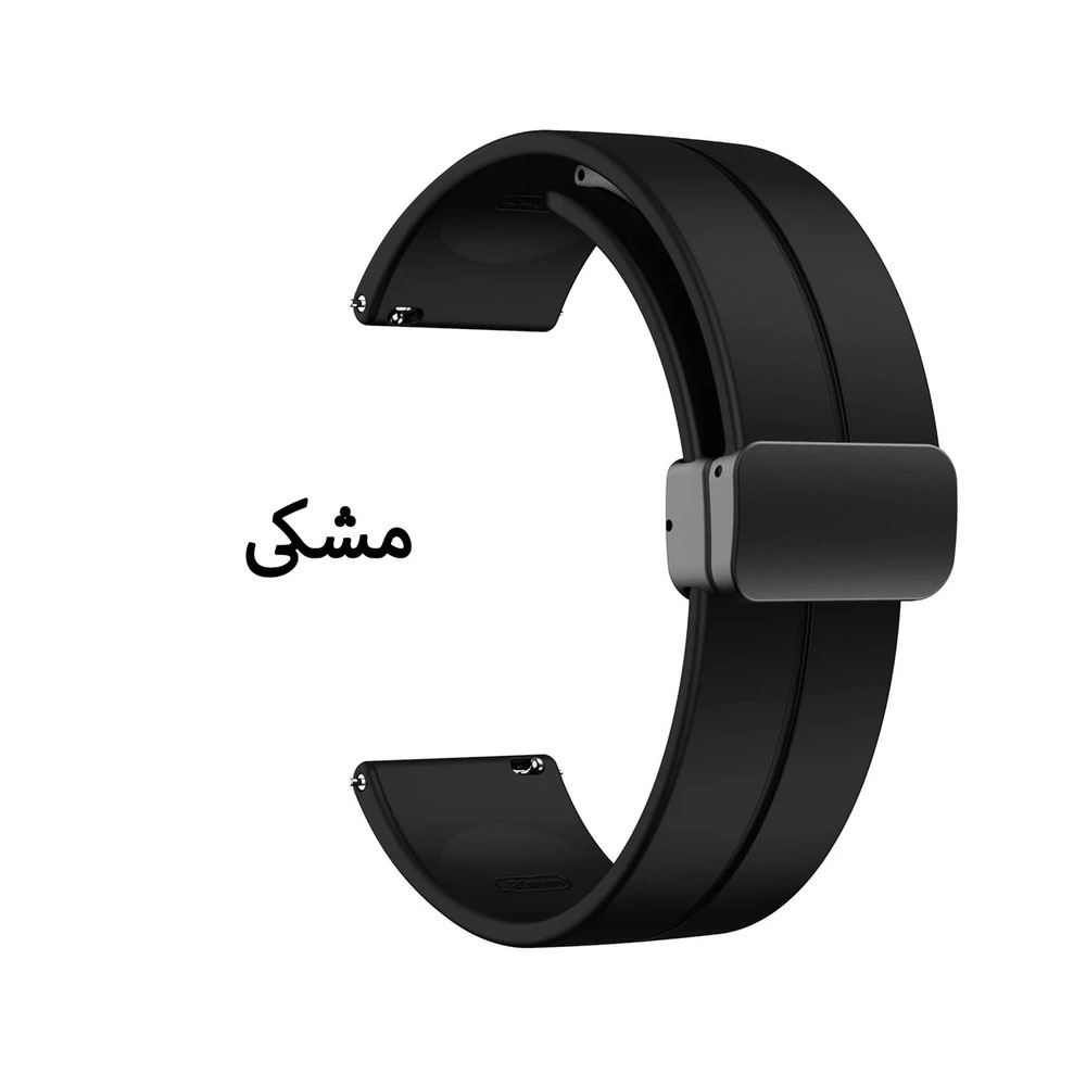 بند واچ من مدل سیلیکونی مگنتی مناسب ساعت هوشمند آمیزفیت GTR 42mm / Pop / Pop 2 / Pop pro