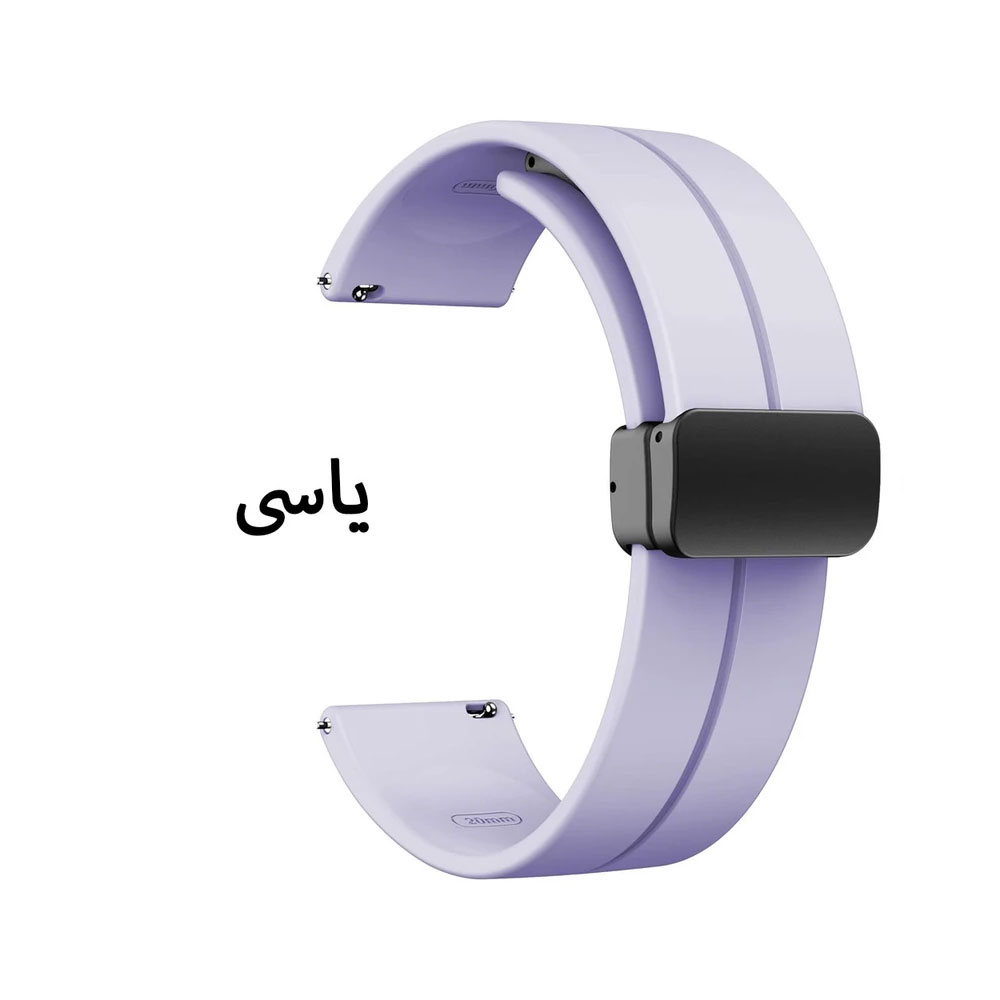 بند واچ من مدل سیلیکونی مگنتی مناسب ساعت هوشمند آمیزفیت GTR 42mm / Pop / Pop 2 / Pop pro