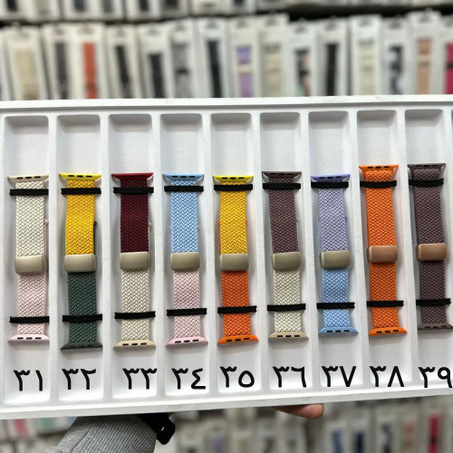 خخرید بند کنفی قفل مگنتی اپل واچ سایز بندی کامل در 50 رنگ