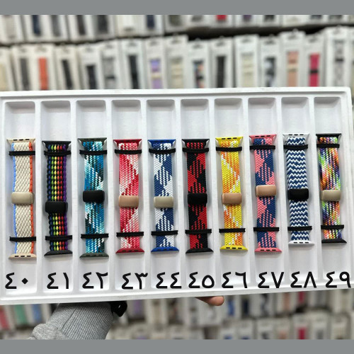 خخرید بند کنفی قفل مگنتی اپل واچ سایز بندی کامل در 50 رنگ