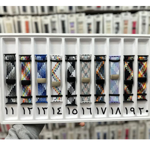 خخرید بند کنفی قفل مگنتی اپل واچ سایز بندی کامل در 50 رنگ