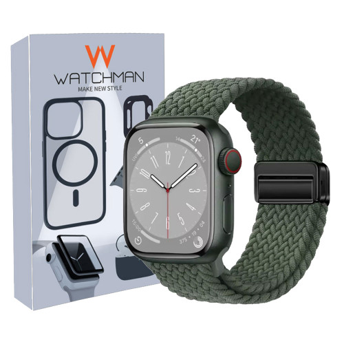 خخرید بند کنفی قفل مگنتی اپل واچ سایز بندی کامل در 50 رنگ