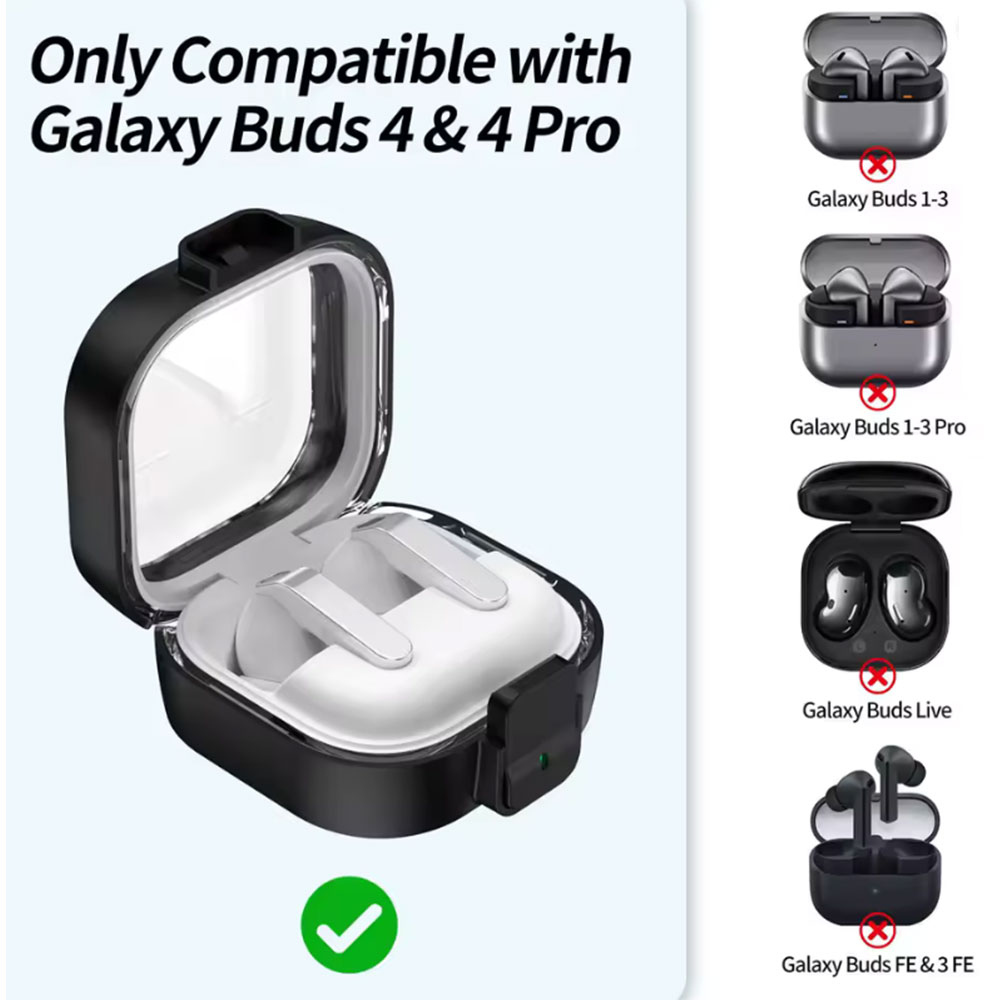 کاور مدل Hard-4 مناسب سامسونگ Galaxy buds4 / buds4 pro