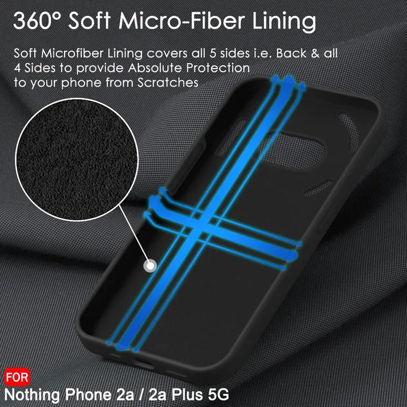 قاب سیلیکونی مناسب برای گوشی موبایل ناتینگ Nothing Phone 2a / 2a Plus