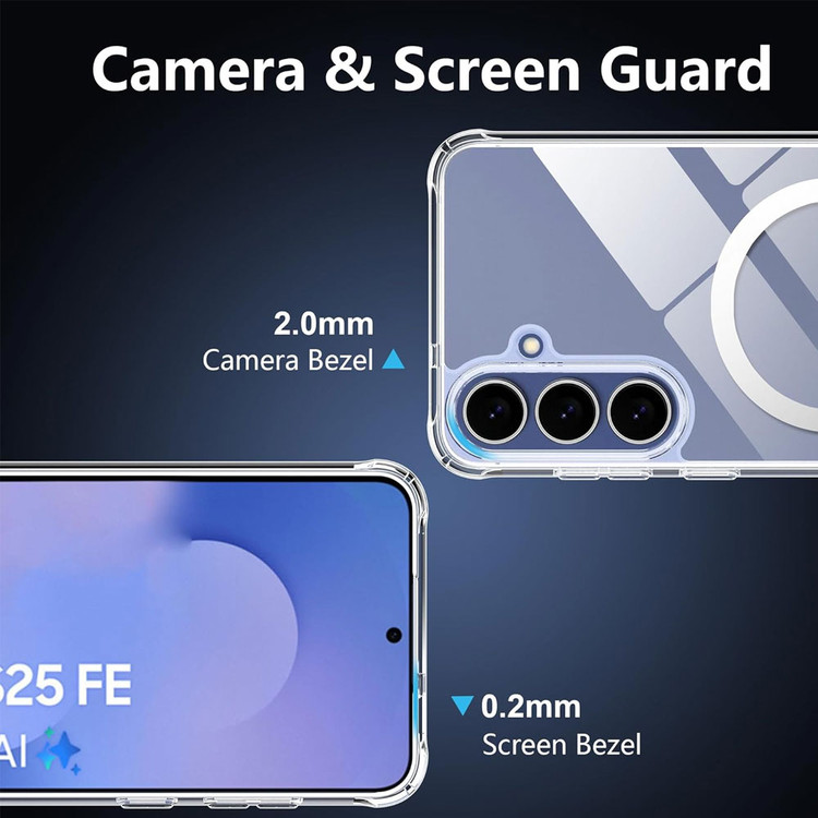 قاب برند Ice CASE مناسب برای گوشی سامسونگ گلکسی Galaxy S25 FE جنس کریستال خشک