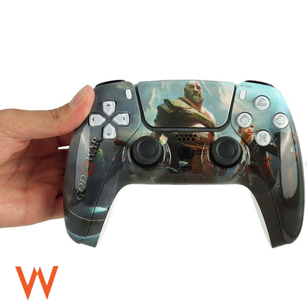 دسته بازی وایرلس بی سیم های کپی مناسب برای PS4 (پلی استیشن ۴) مدل T30 طرح گاداف وار god of war