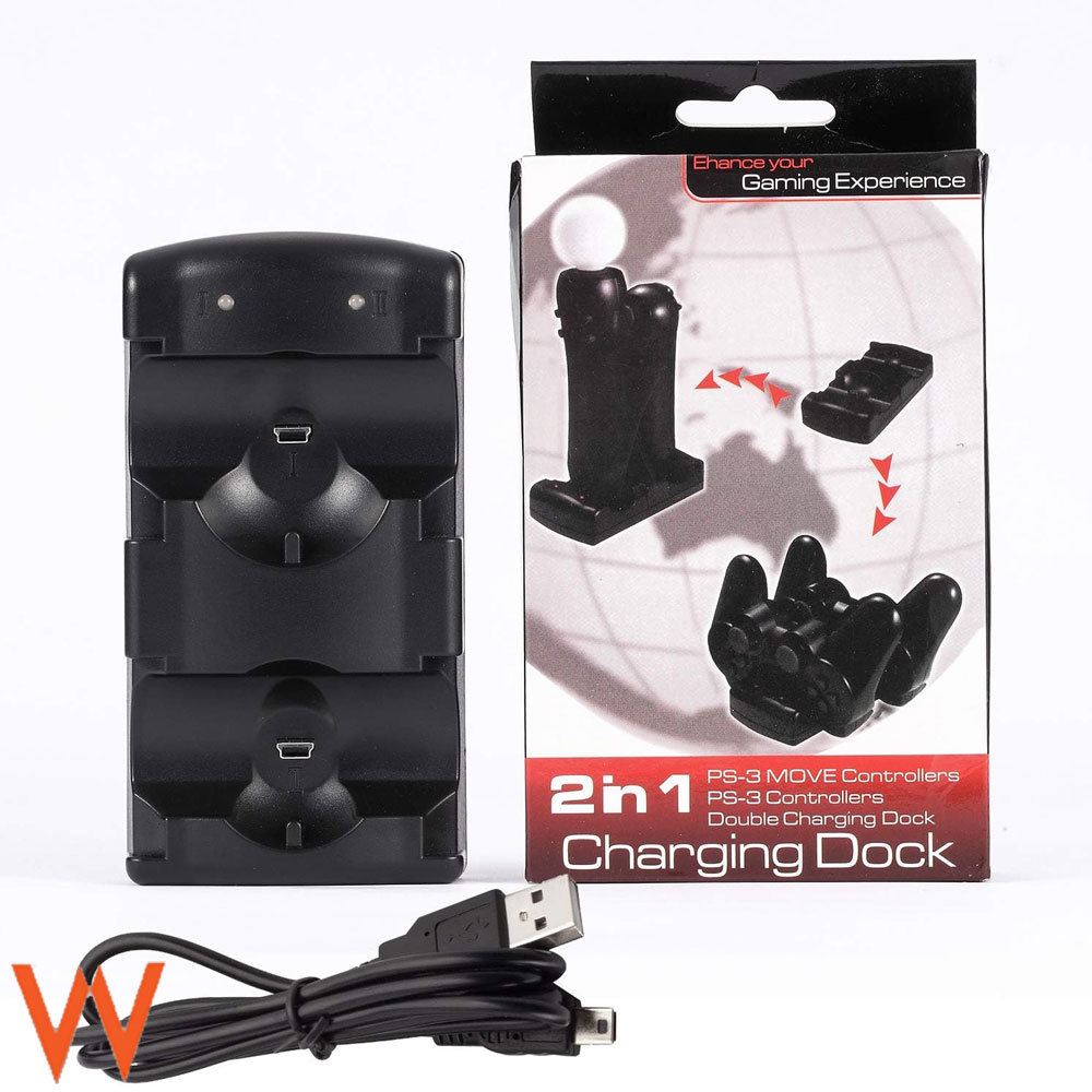 شارژر دسته پلی استیشن سه ps3 و ps3 move موو مدل 002