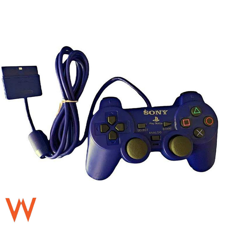 دسته پلی استیشن 2 / PS2 مدل Dualshock 2 سیم ابریشمی در رنگ بندی جذاب بالاترین کیفیت موجود در بازار