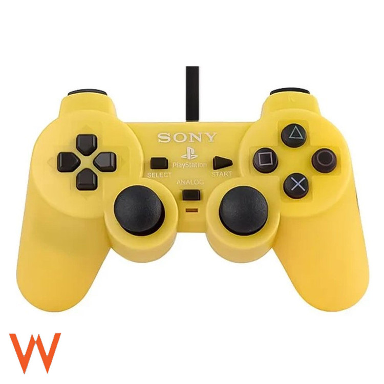 دسته پلی استیشن 2 / PS2 مدل Dualshock 2 سیم ابریشمی در رنگ بندی جذاب بالاترین کیفیت موجود در بازار