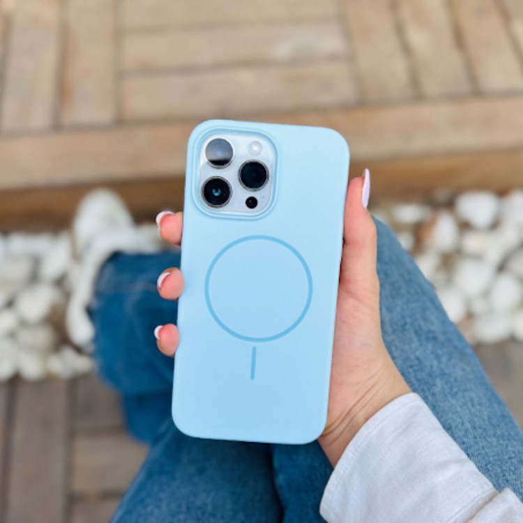 قاب گوشی مگ سیف دار سیلیکونی نرم اورجینال مناسب اپل آیفون Apple iphone 13 pro max