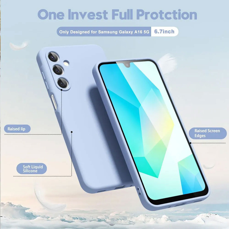 قاب سیلیکونی اورجینال گوشی سامسونگ گلکسی Samsung Galaxy A16 با پوشش مخملی