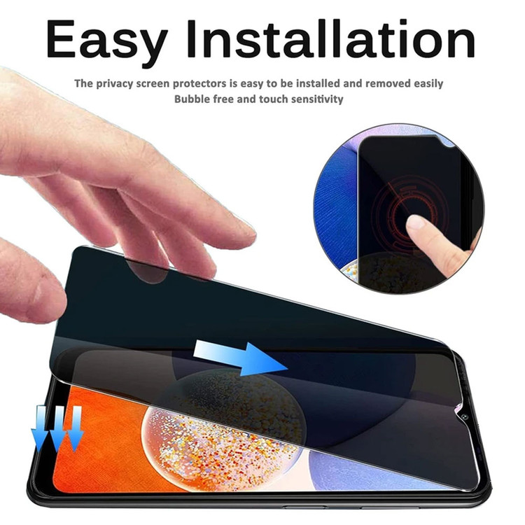 گلس پرایوسی شیشه ای مناسب گوشی موبایل سامسونگ Galaxy A12 محافظ صفحه حریم شخصی فول چسب و بسیار با کیفیت
