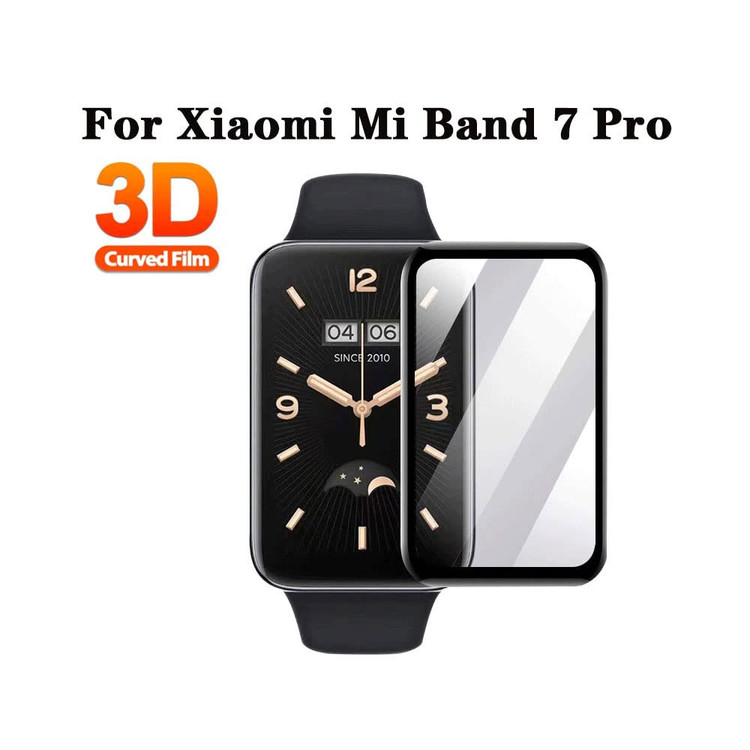 گلس مچ بند هوشمند شیائومی می بند هفت پرو Mi Band 7 PRO مدل نانو pmma 3D wm