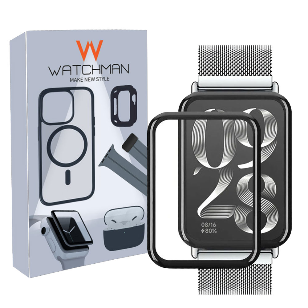گلس مچ بند هوشمند شیائومی می بند هشت پرو Mi Band 8 PRO مدل نانو pmma 3D wm