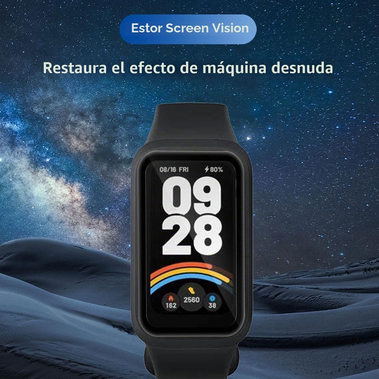 گلس مچ بند هوشمند شیائومی اسمارت بند نه اکتیو Smart Band 9 Active مدل نانو pmma 3D wm