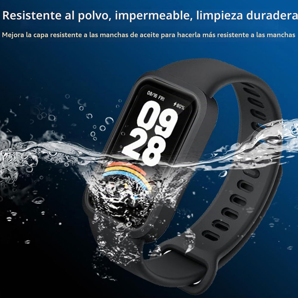 گلس مچ بند هوشمند شیائومی اسمارت بند نه اکتیو Smart Band 9 Active مدل نانو pmma 3D wm